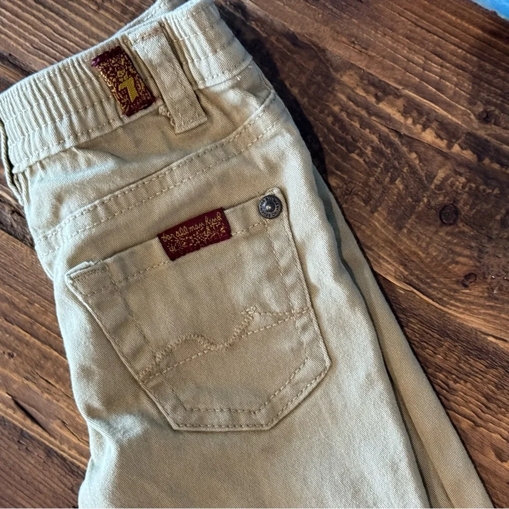 7 For All Mankind Khaki Tan Pants Jeans Size 12 Months Baby Boys Girls 12M - Picture 11 of 12